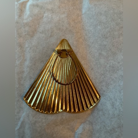 Vintage Fan Shaped Scarf Clip Art Deco - Picture 4 of 6